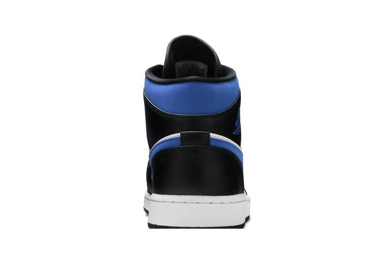 Air Jordan 1 Mid White Black Racer Blue