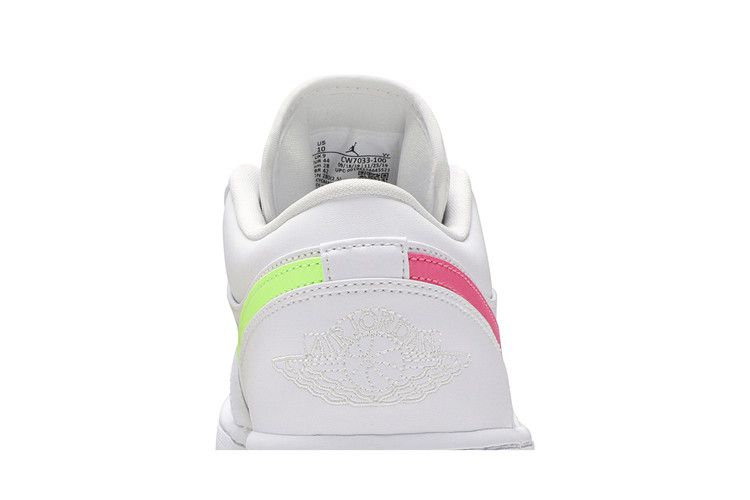 Air Jordan 1 Low White Multi-Color Swoosh