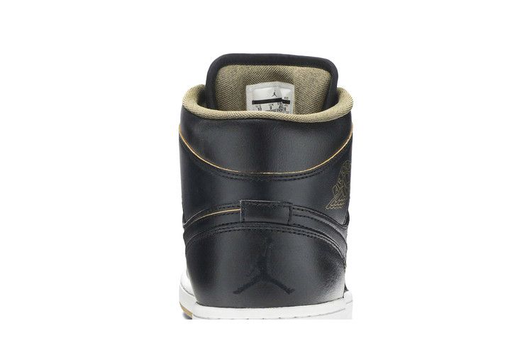 Air Jordan 1 Retro Mid Black Metallic Gold
