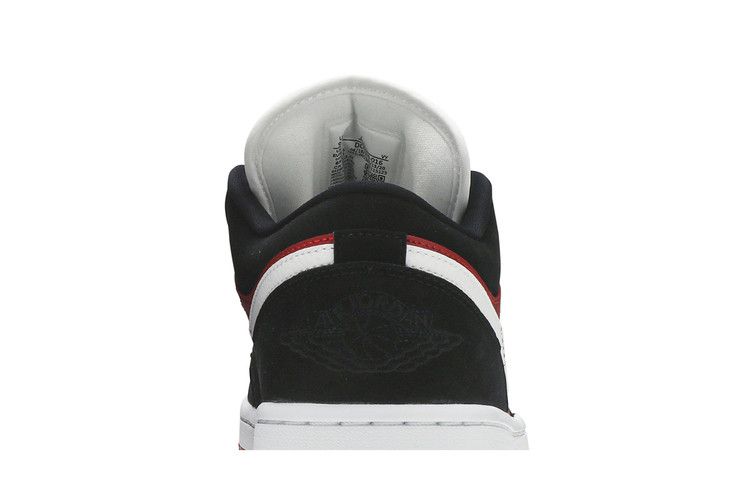 Air Jordan 1 Low Black White Gym Red (Women's)