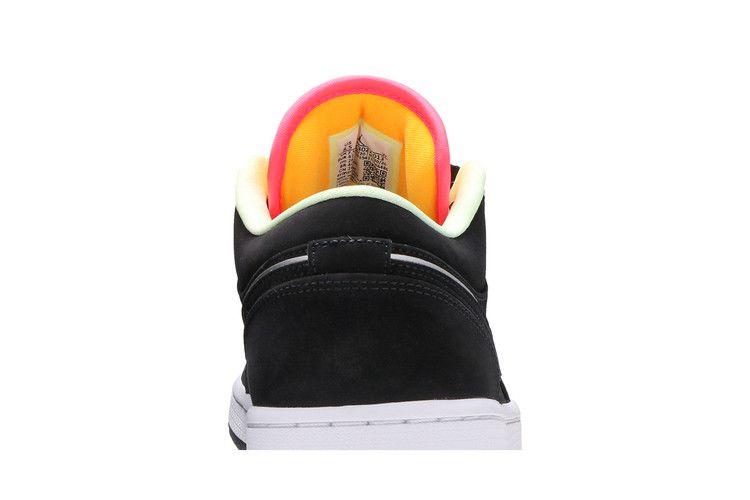 Air Jordan 1 Low Black Aurora Green Laser Orange
