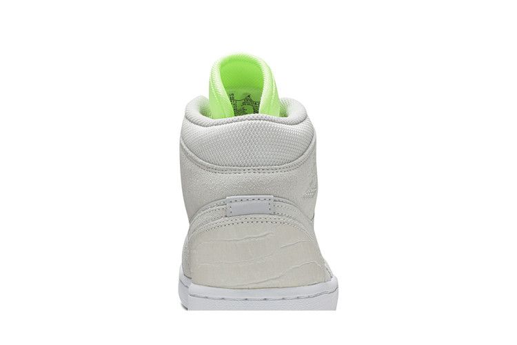 Air Jordan 1 Mid Vast Grey Ghost Green (Women's)
