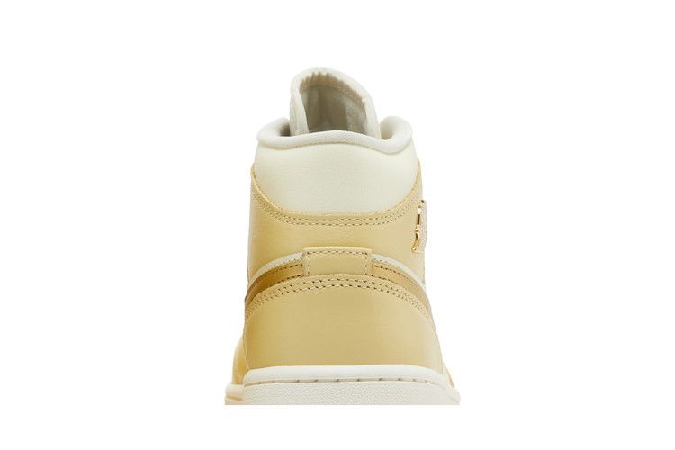 Air Jordan 1 Mid SE Pale Vanilla Metallic Gold (Women's)