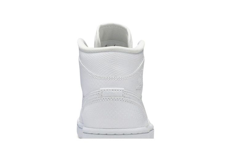 Air Jordan 1 Mid White Snakeskin (Women's)