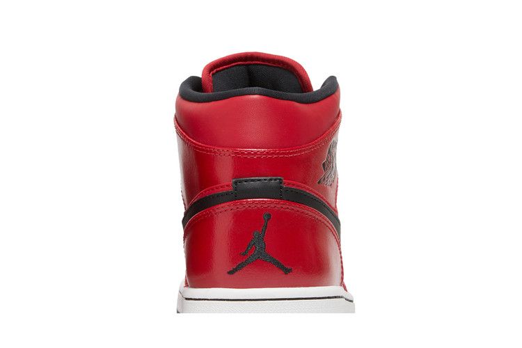 Air Jordan 1 Mid Gym Red Black Patent