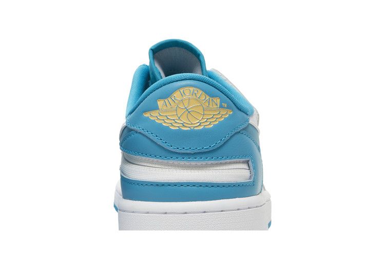 Air Jordan 1 Low FlyEase White Aquatone Celestial Gold