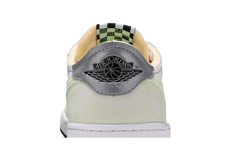 Air Jordan 1 Retro Low White Ghost Green Black