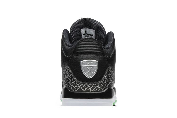 Air Jordan 3 Retro Golf Black Green Glow
