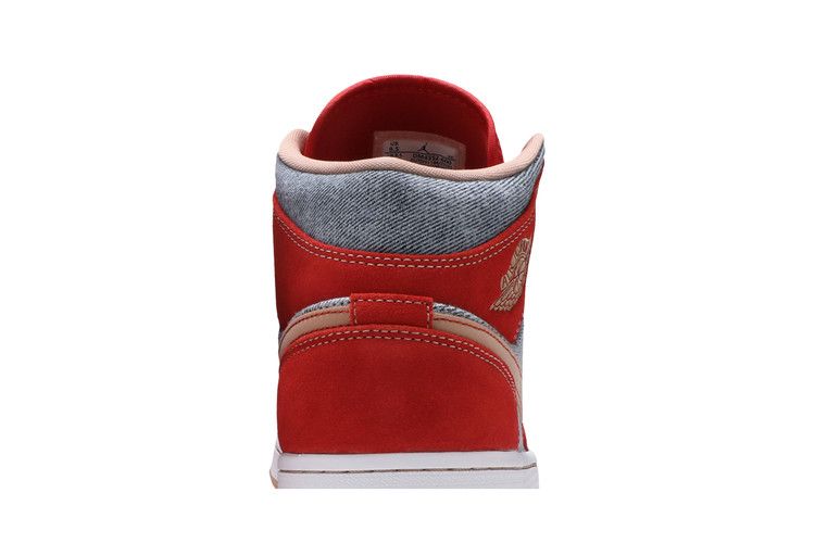 Air Jordan 1 Mid Denim Red
