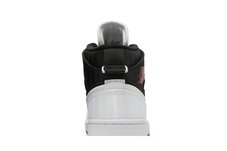 Air Jordan 1 Mid SE Utility Canvas White Black Gym Red (Women's)