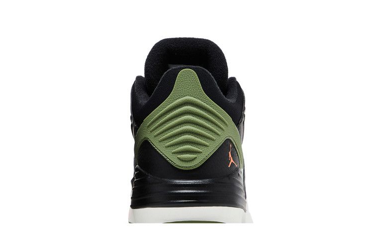 Air Jordan Max Aura 5 Black Bright Mandarin Sail Sky J Light Olive