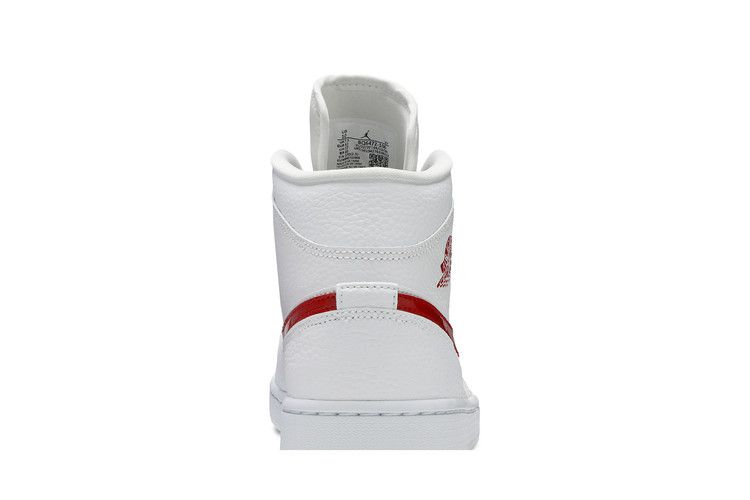 Air Jordan 1 Mid White University Red (Women's)
