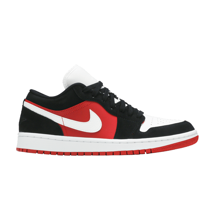 Air Jordan 1 Low Black White Gym Red (Women's)