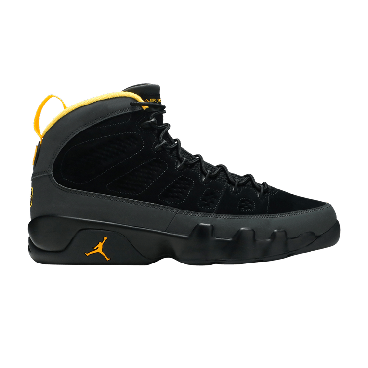 Air Jordan 9 Retro Dark Charcoal University Gold