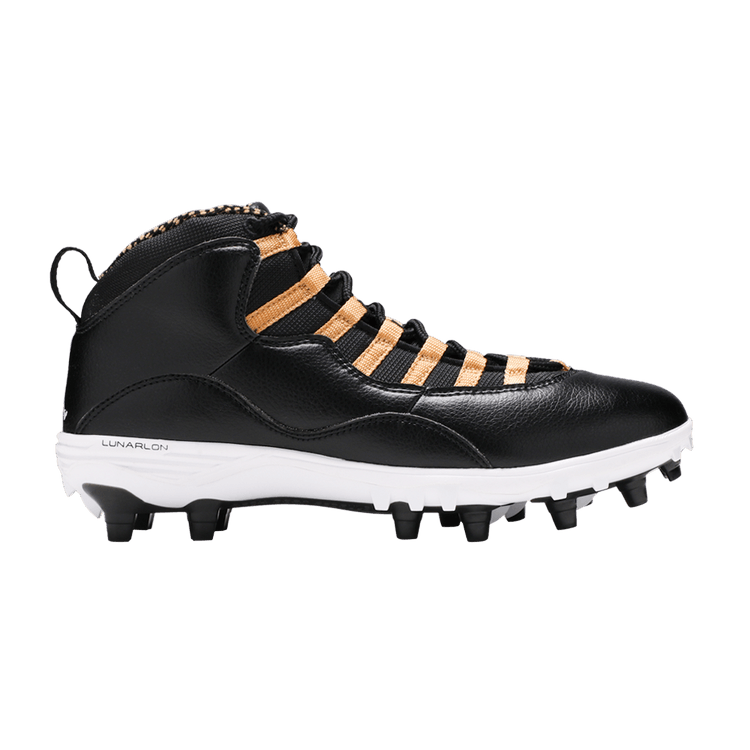 Air Jordan 10 TD Mid Black Metallic Gold