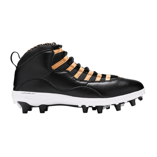 Air Jordan 10 TD Mid Black Metallic Gold