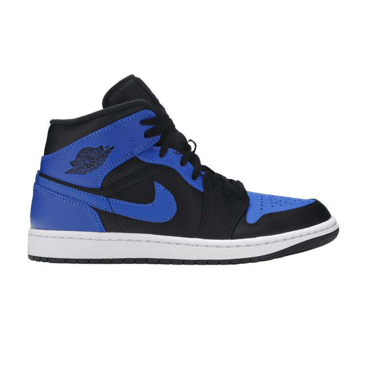Air Jordan 1 Mid Hyper Royal Tumbled Leather