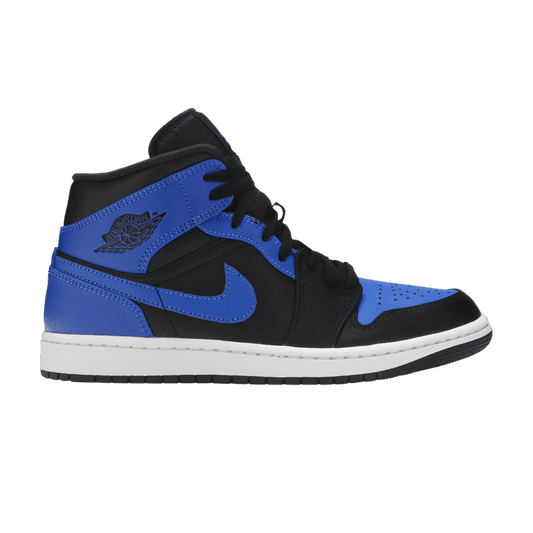 Air Jordan 1 Mid Hyper Royal Tumbled Leather