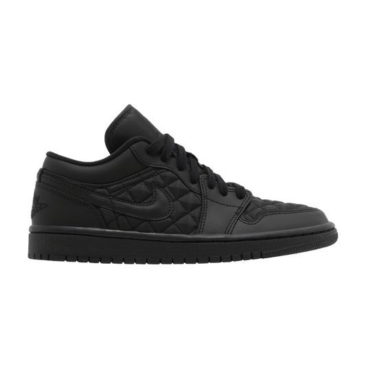 Air Jordan 1 Low Triple Black Quilted (Women's)