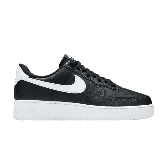 Nike Air Force 1 Low '07 Black White Pebbled Leather