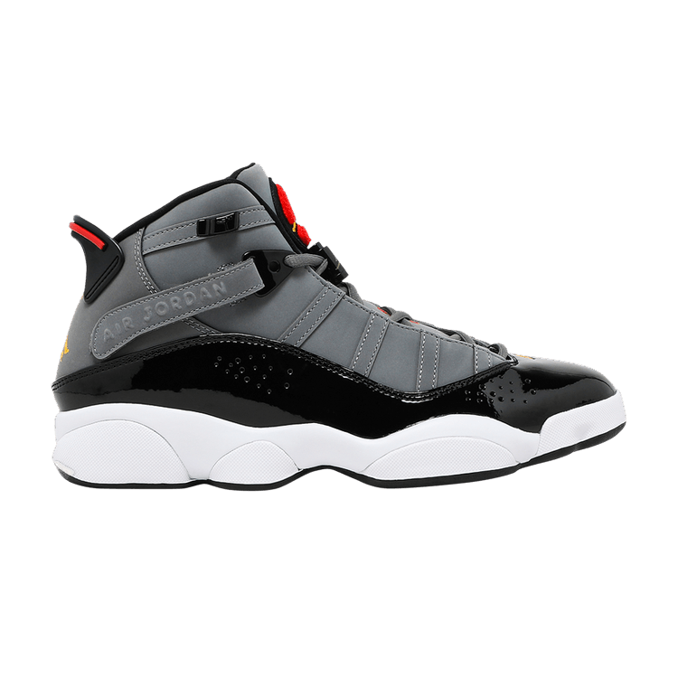 Air Jordan 6 Rings Smoke Grey Black Red Gold