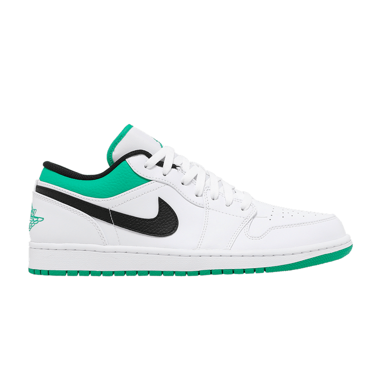 Air Jordan 1 Low White Lucky Green Black
