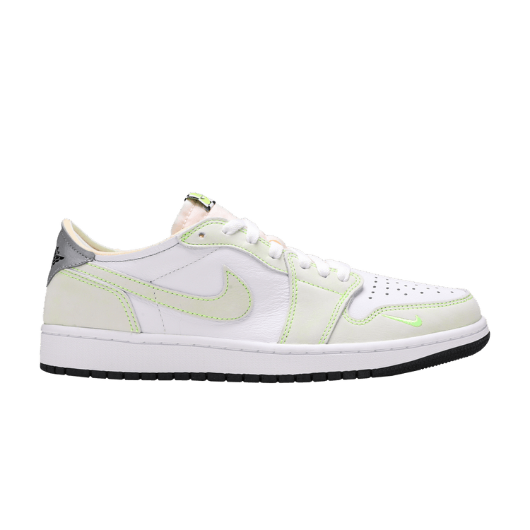 Air Jordan 1 Retro Low White Ghost Green Black