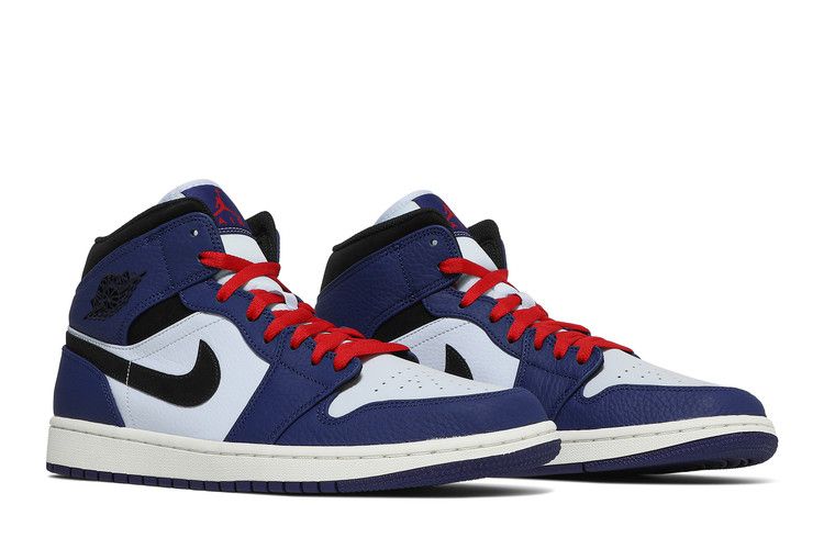 Air Jordan 1 Mid Deep Royal Blue Black