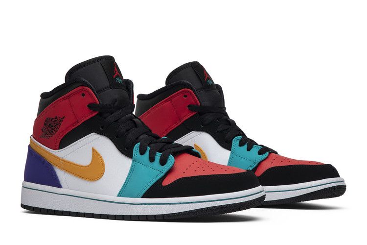 Air Jordan 1 Mid Bred Multi-Color