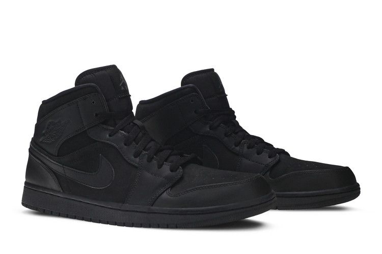 Air Jordan 1 Mid Triple Black (2014)