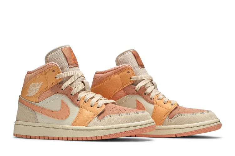 Air Jordan 1 Mid Apricot Orange (Women's)