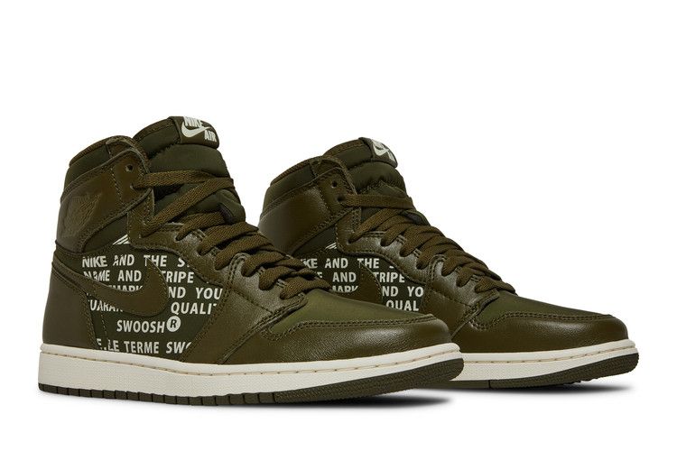 Air Jordan 1 Retro High Olive Canvas