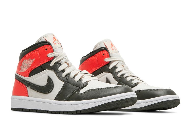 Air Jordan 1 Mid Newsprint Light Orewood Brown (Women's)