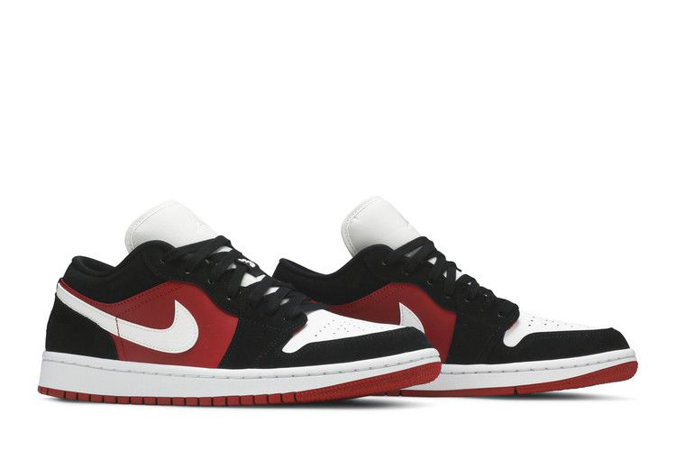Air Jordan 1 Low Black White Gym Red (Women's)