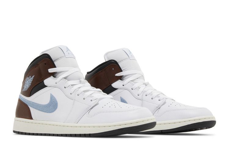 Air Jordan 1 Mid SE Brown Blue Grey