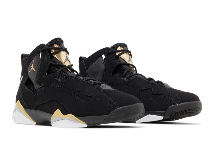 Air Jordan True Flight Black Metallic Gold