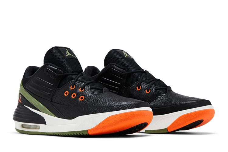 Air Jordan Max Aura 5 Black Bright Mandarin Sail Sky J Light Olive