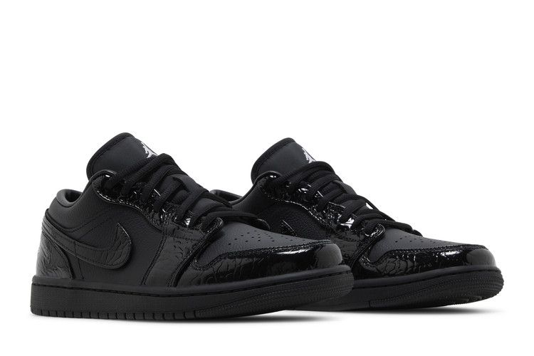 Air Jordan 1 Low SE Patent Elephant Black (Women's)