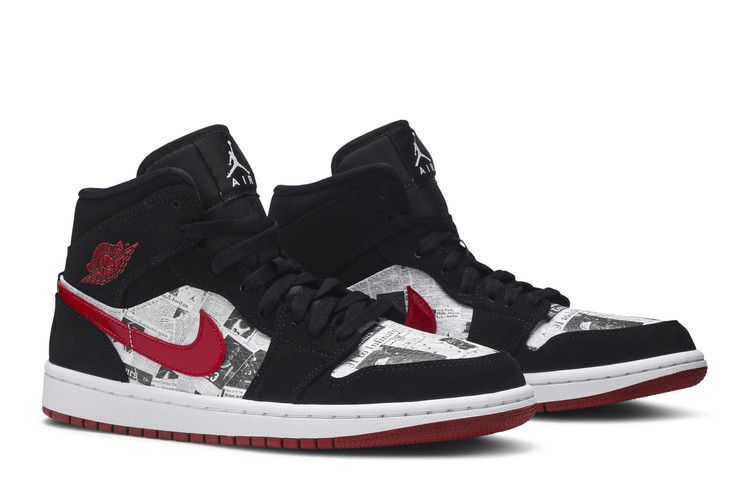 Air Jordan 1 Mid Newspaper Air Times