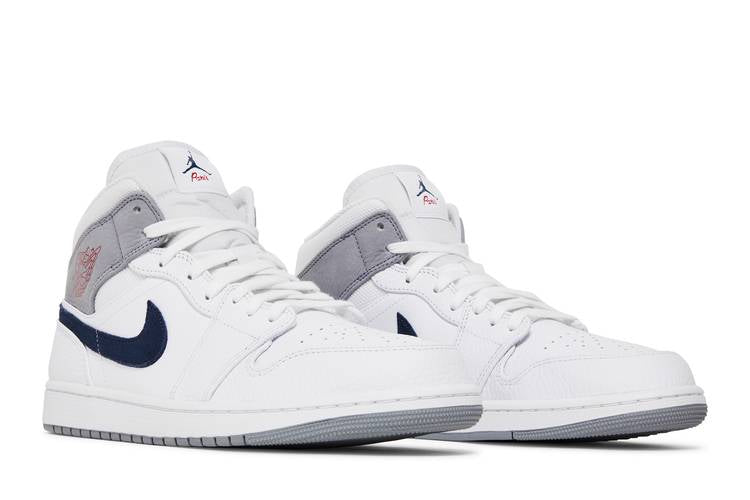 Air Jordan 1 Mid Paris White