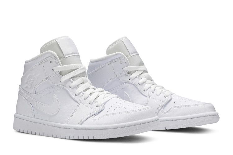 Air Jordan 1 Mid Triple White (2020)