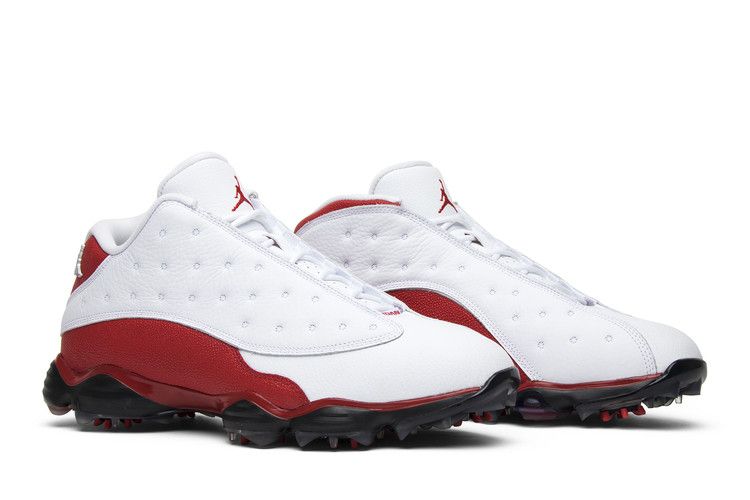 Air Jordan 13 Retro Golf Cleat White Red