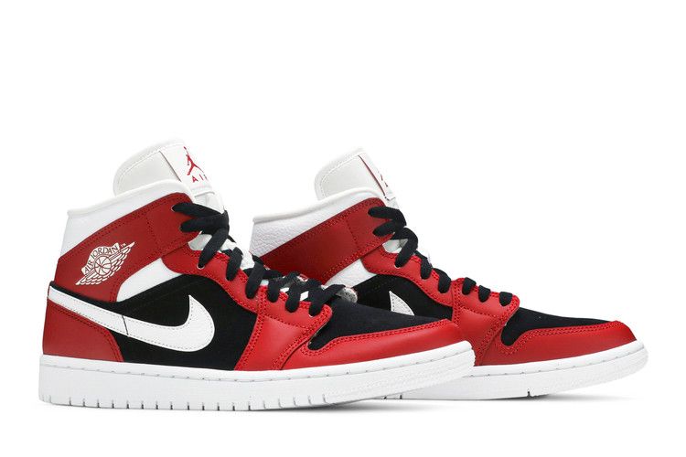 Air Jordan 1 Mid Gym Red Black (Women's)