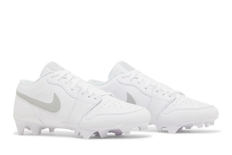 Air Jordan 1 Low TD Cleat White Grey Fog