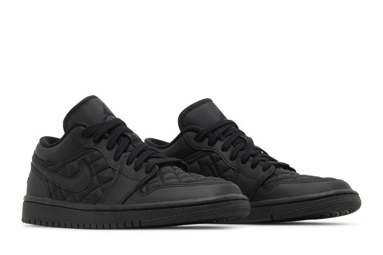 Air Jordan 1 Low Triple Black Quilted (Women's)