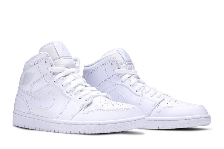 Air Jordan 1 Mid Triple White (2018)
