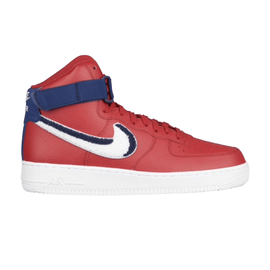 Nike Air Force 1 High 3D Chenille Swoosh Red White Blue