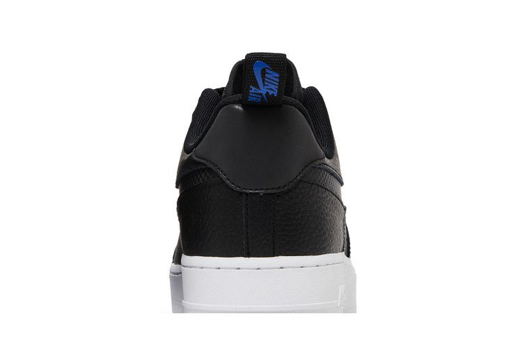 Nike Air Force 1 Low Cut Out Reflective Swoosh Black Blue