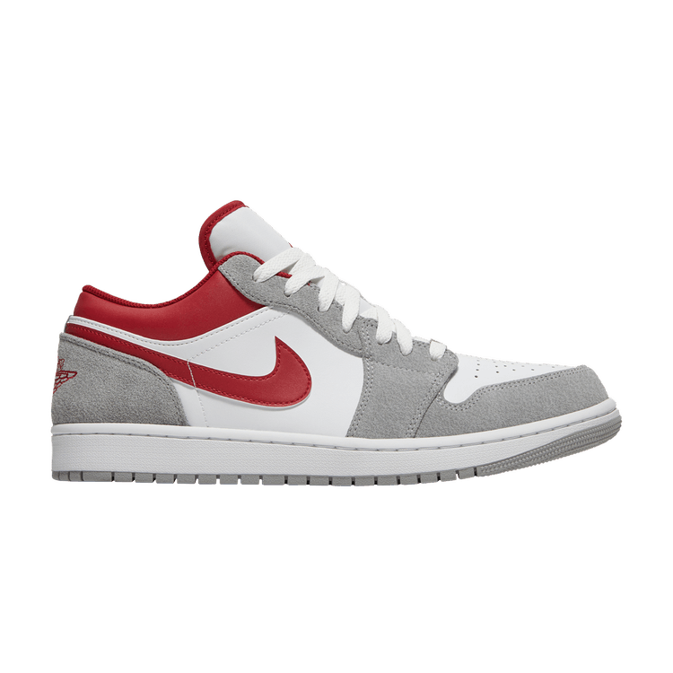 Air Jordan 1 Low SE Light Smoke Grey Gym Red