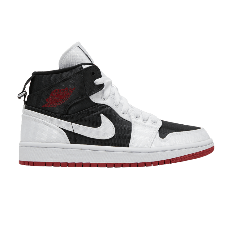 Air Jordan 1 Mid SE Utility Canvas White Black Gym Red (Women's)